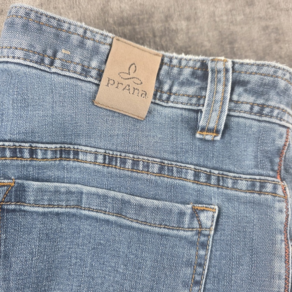 Prana‎ Jeans Straight Leg Men's 35x32 Blue Denim Medium Wash Organic Cotton Prep - Picture 10 of 15